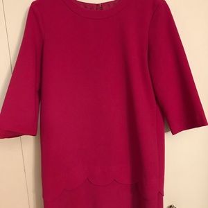 Pink Kate Spade Shift Dress with 3/4 Sleeves